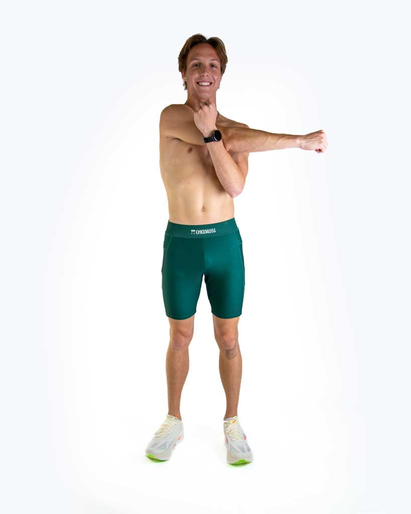 Men's Forest Green 8" Half Tights
