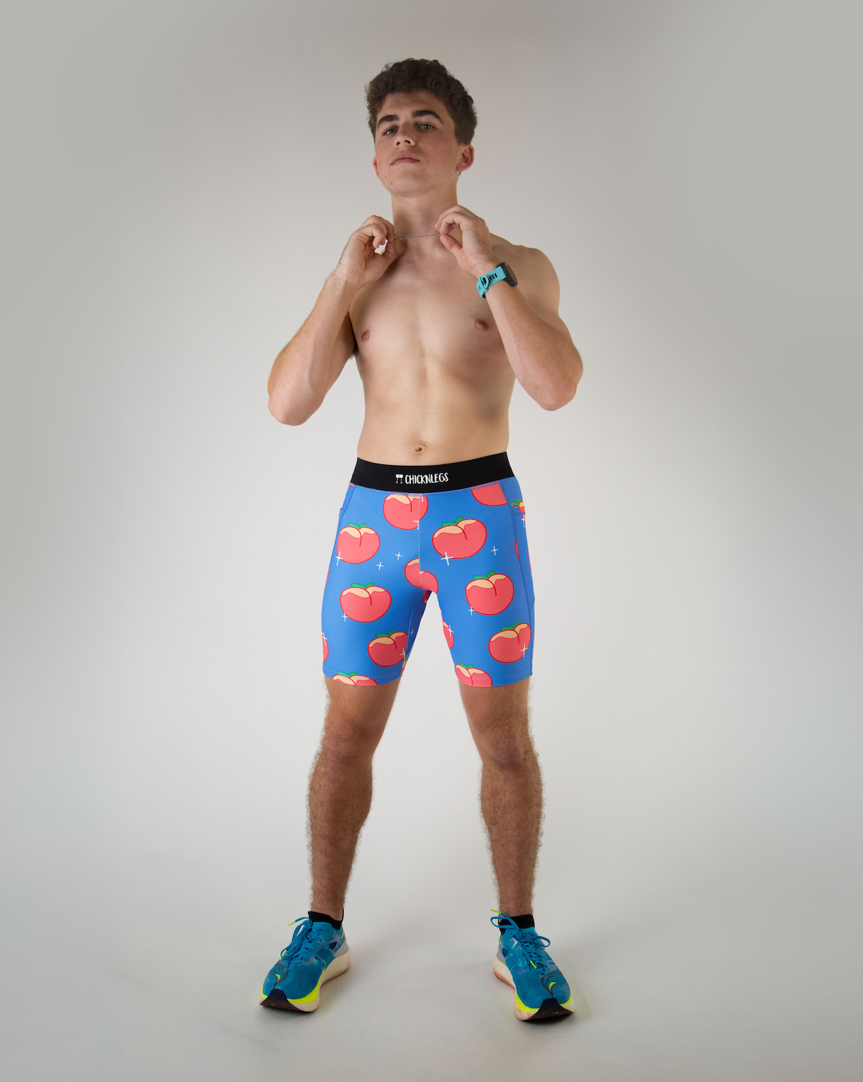 Men's Juicy Peaches 8" Half Tights