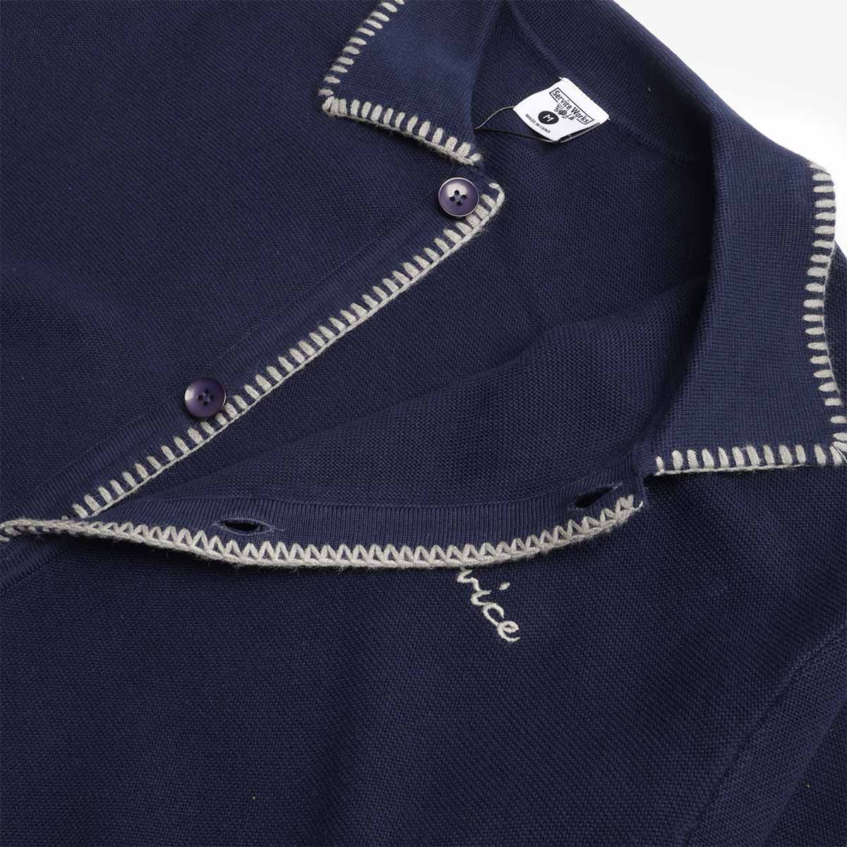 Service Works Blanket Stitch Cardigan