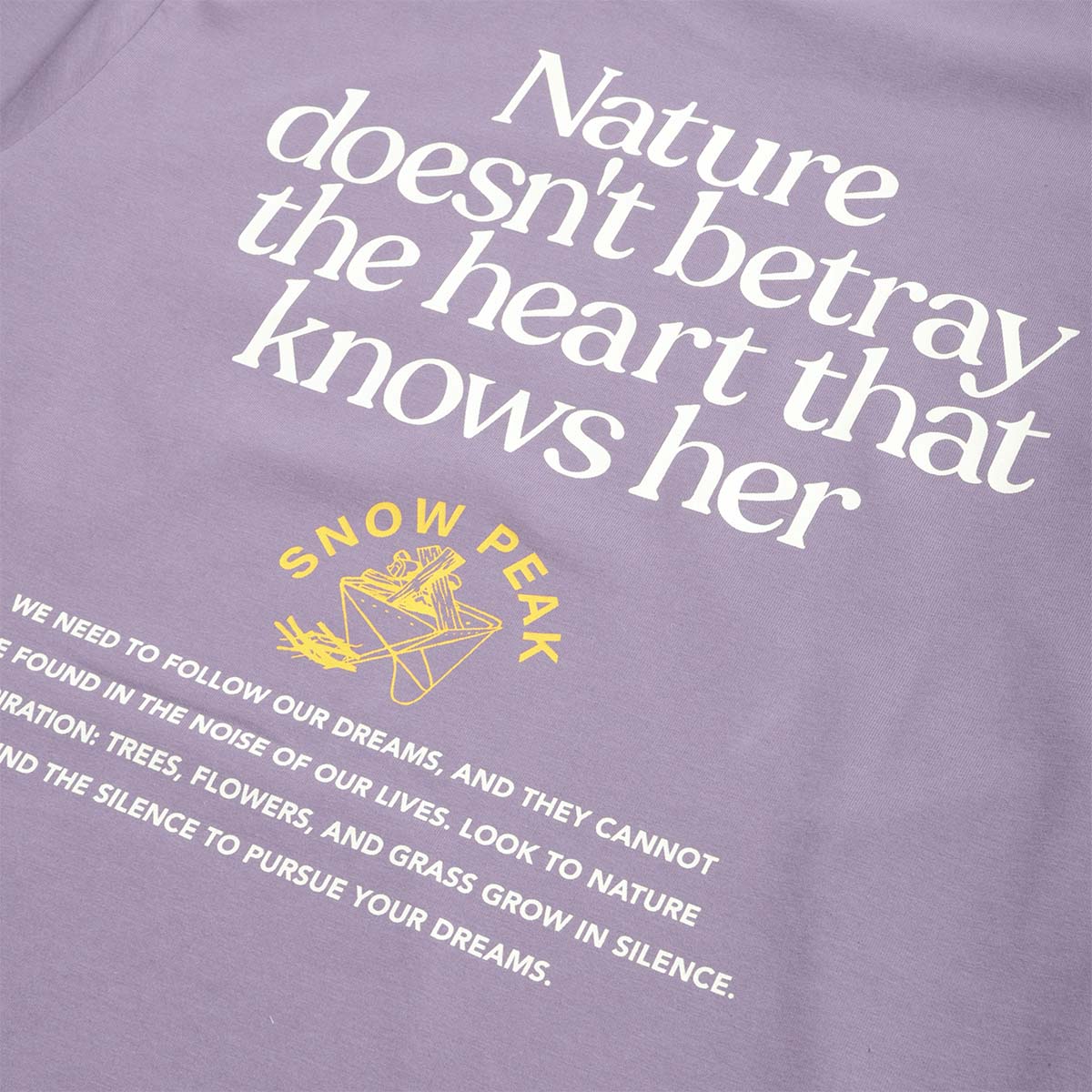Snow Peak Living With Nature Long Sleeve T-Shirt