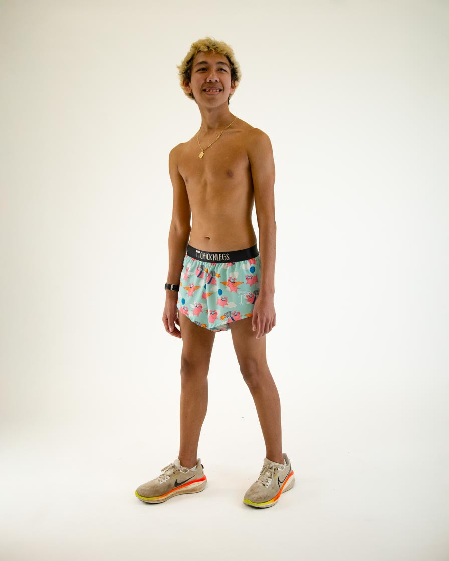Men's Flying Pigs 2" Split Shorts