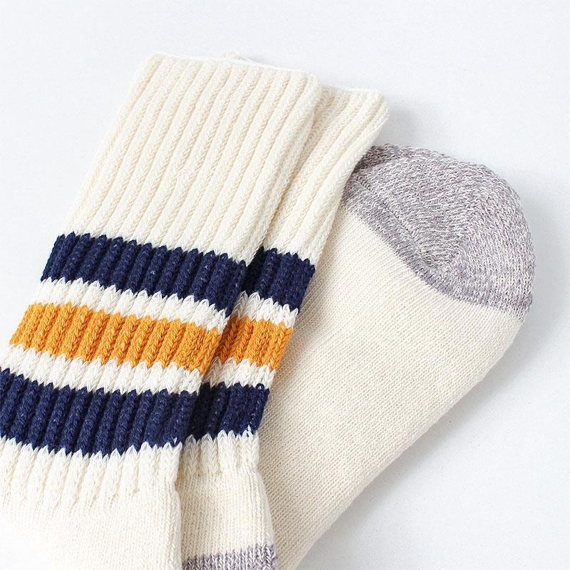 Rototo Coarse Ribbed Old School Crew Socks