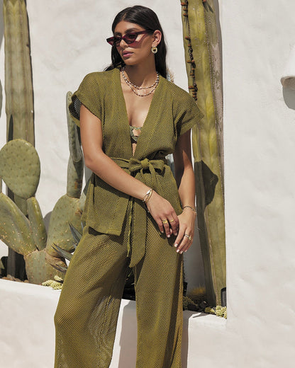 Ferrara Pants Set - Pistachio