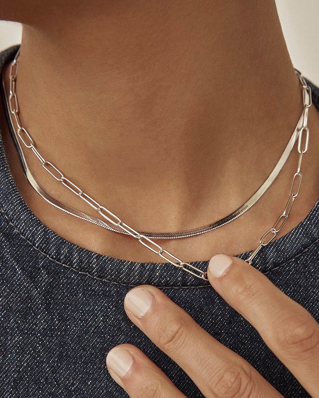 Valencia Silver Stacking Chain