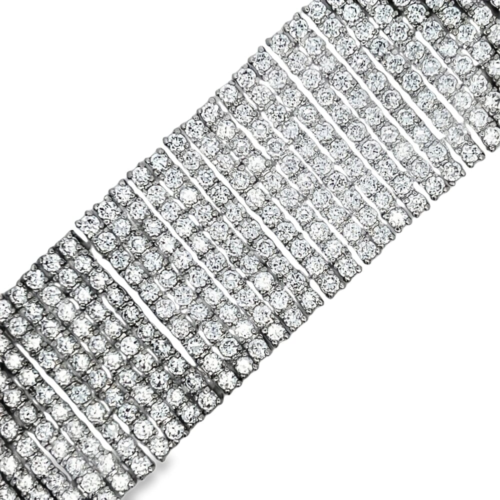 10 Row CZ Tennis Bracelet