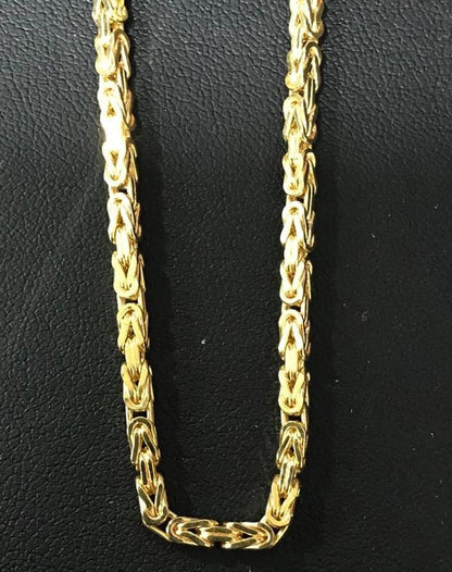 10K Yellow Gold Byzantine Chain Lightweight
