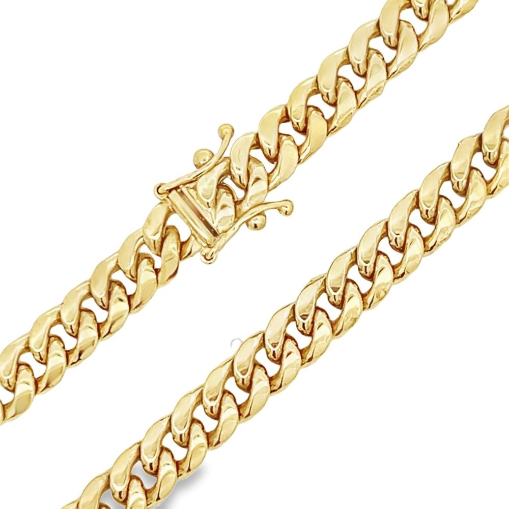 10K Yellow Gold Miami Cuban Chain Lightweight