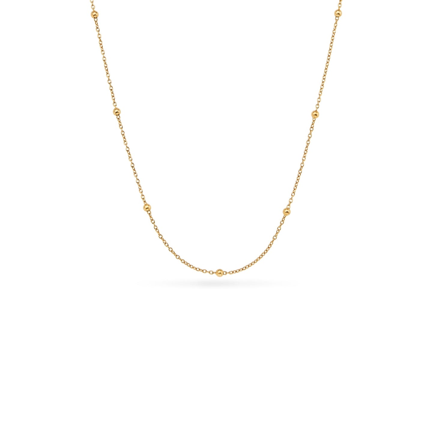 Written in The Sand Initial Necklace (Gold)
