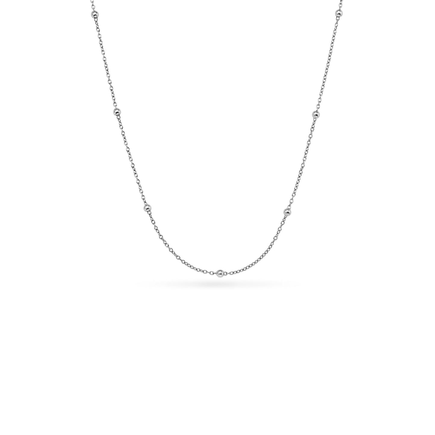 Written In The Stars Handwriting Tag Necklace (Silver)