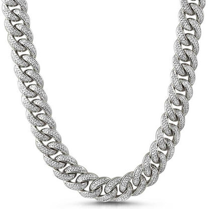 15MM Miami Cuban Gold CZ Bling Bling Chain