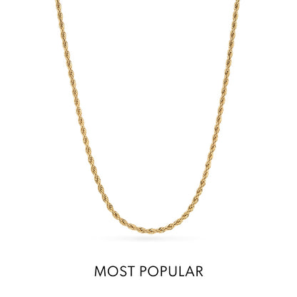 Written in The Sand Initial Necklace (Gold)