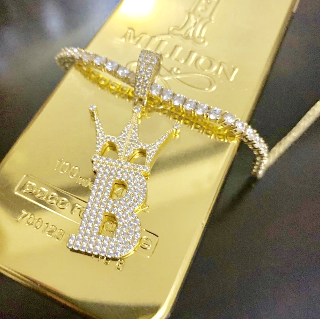 3MM 1 Row Gold CZ Tennis Chain Bling