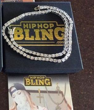 3MM 1 Row Rhodium CZ Tennis Chain