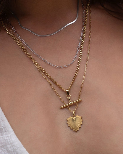 Queen Of Hearts Gold Necklace