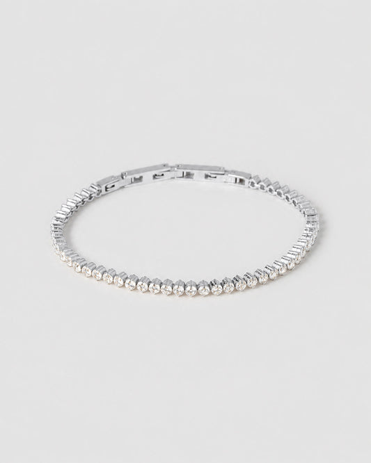 Allegra Tennis Bracelet - Silver