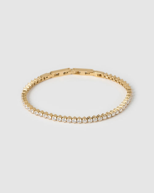 Allegra Tennis Bracelet - Gold