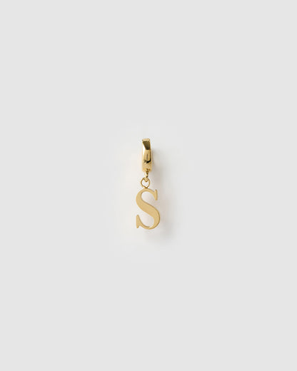 Alphabet Clip-On Gold Charm