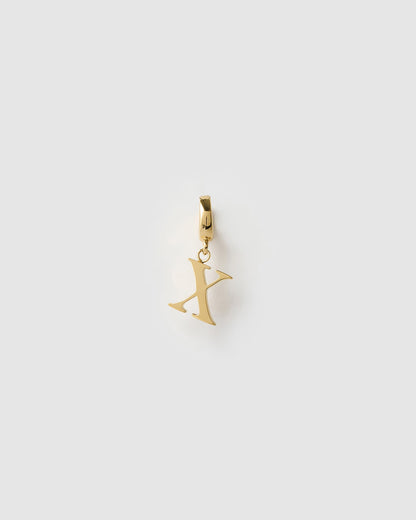 Alphabet Clip-On Gold Charm