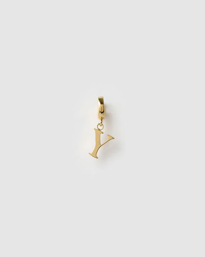 Alphabet Clip-On Gold Charm