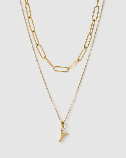 Alphabet Necklace Stack