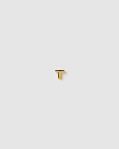 Alphabet Gold Single Stud