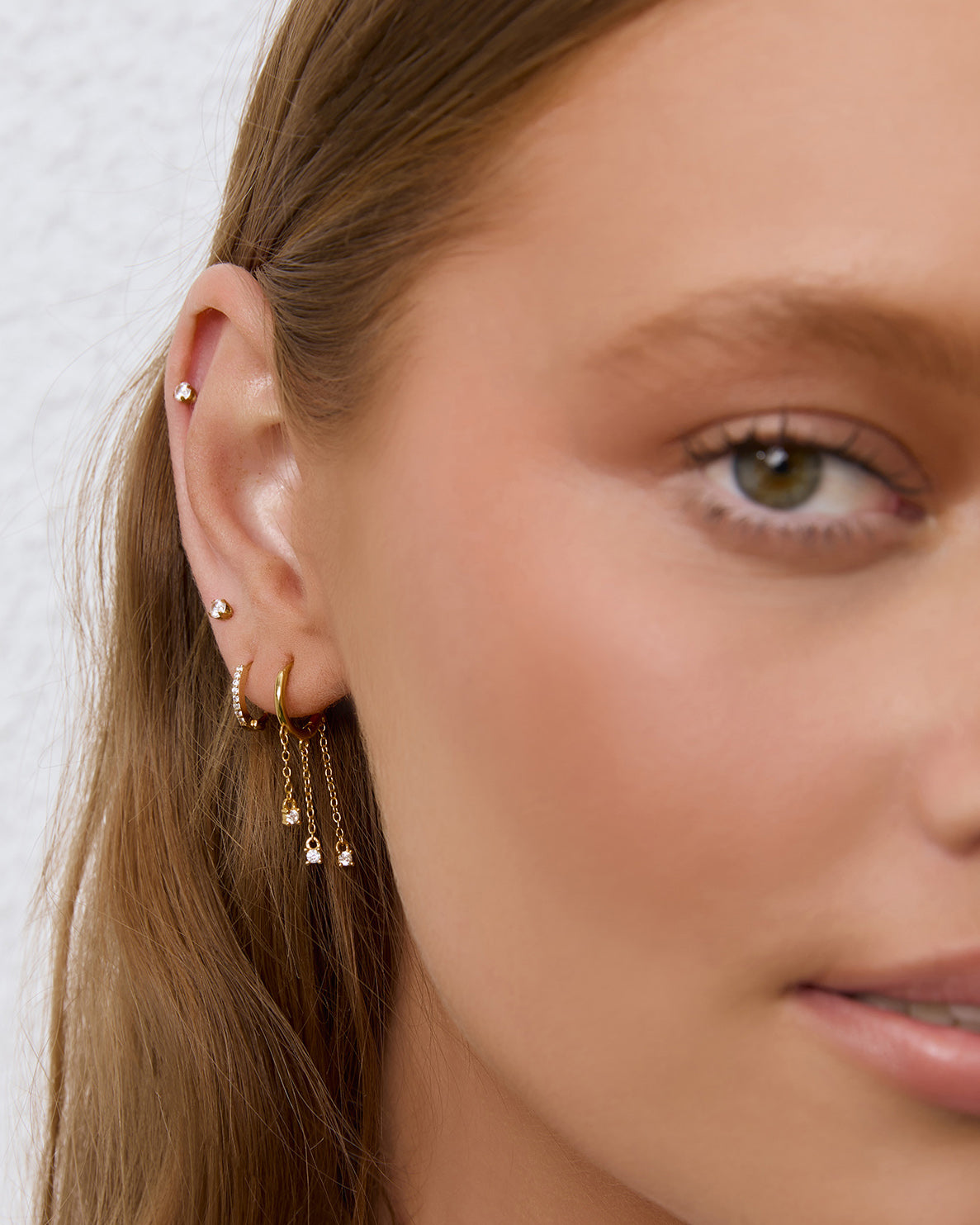 Tabitha Gold Huggie Earrings