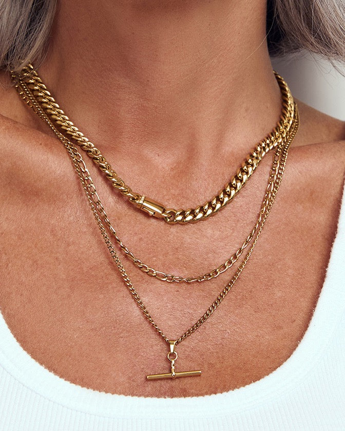 Marcella Double Stack Gold Necklace