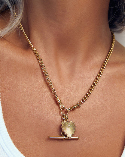 Evie Heart Charm - Gold