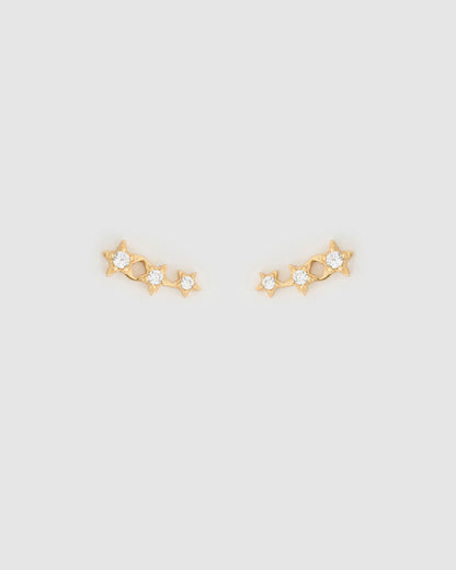 Astra Triple Star Earrings