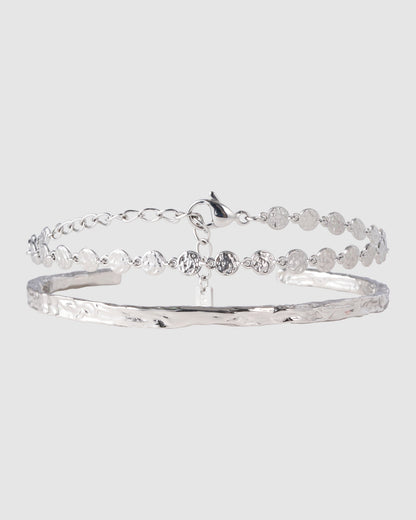 Atelio Bracelet Stack - Silver