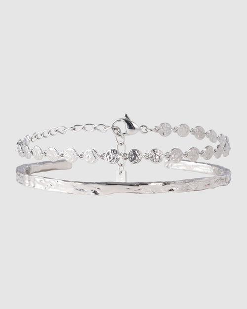 Atelio Bracelet Stack - Silver