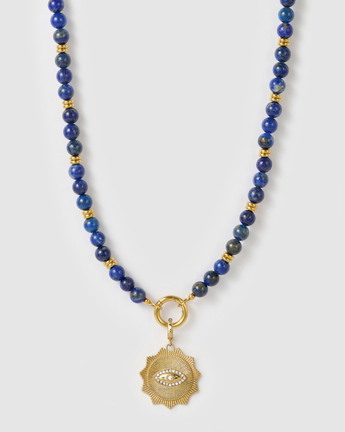 Azure Charm Necklace - Lapis Lazuli