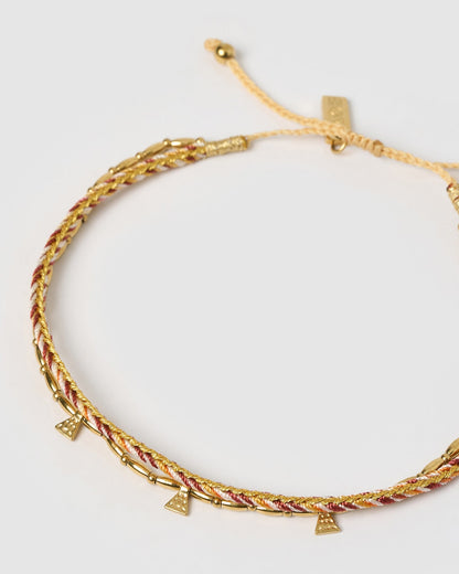 Bennie Gold Anklet - Desert