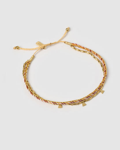 Bennie Gold Anklet - Desert