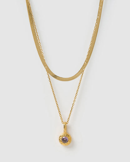 Birthstone Necklace Stack