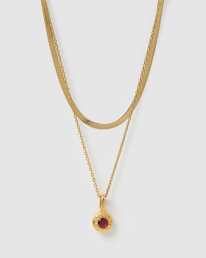 Birthstone Necklace Stack