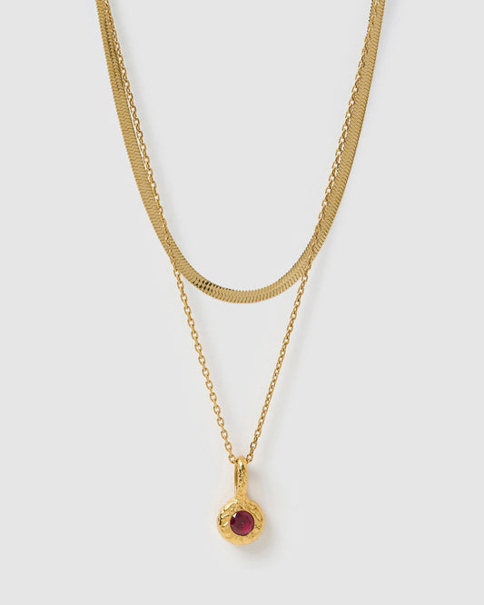 Birthstone Necklace Stack