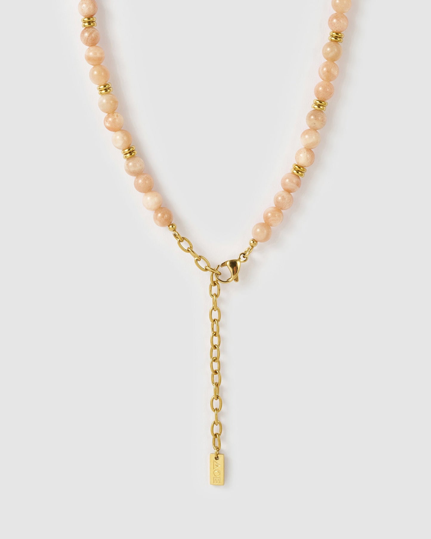 Blush Charm Necklace - Sunstone