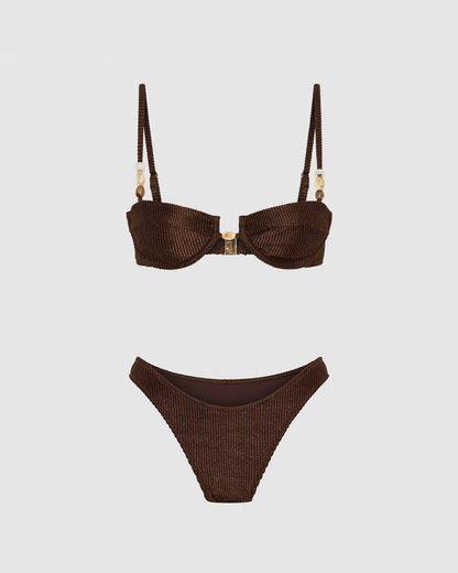 Capri Bikini Set - Chocolate