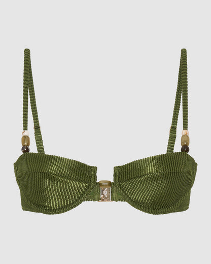 Capri Bikini Top - Matcha
