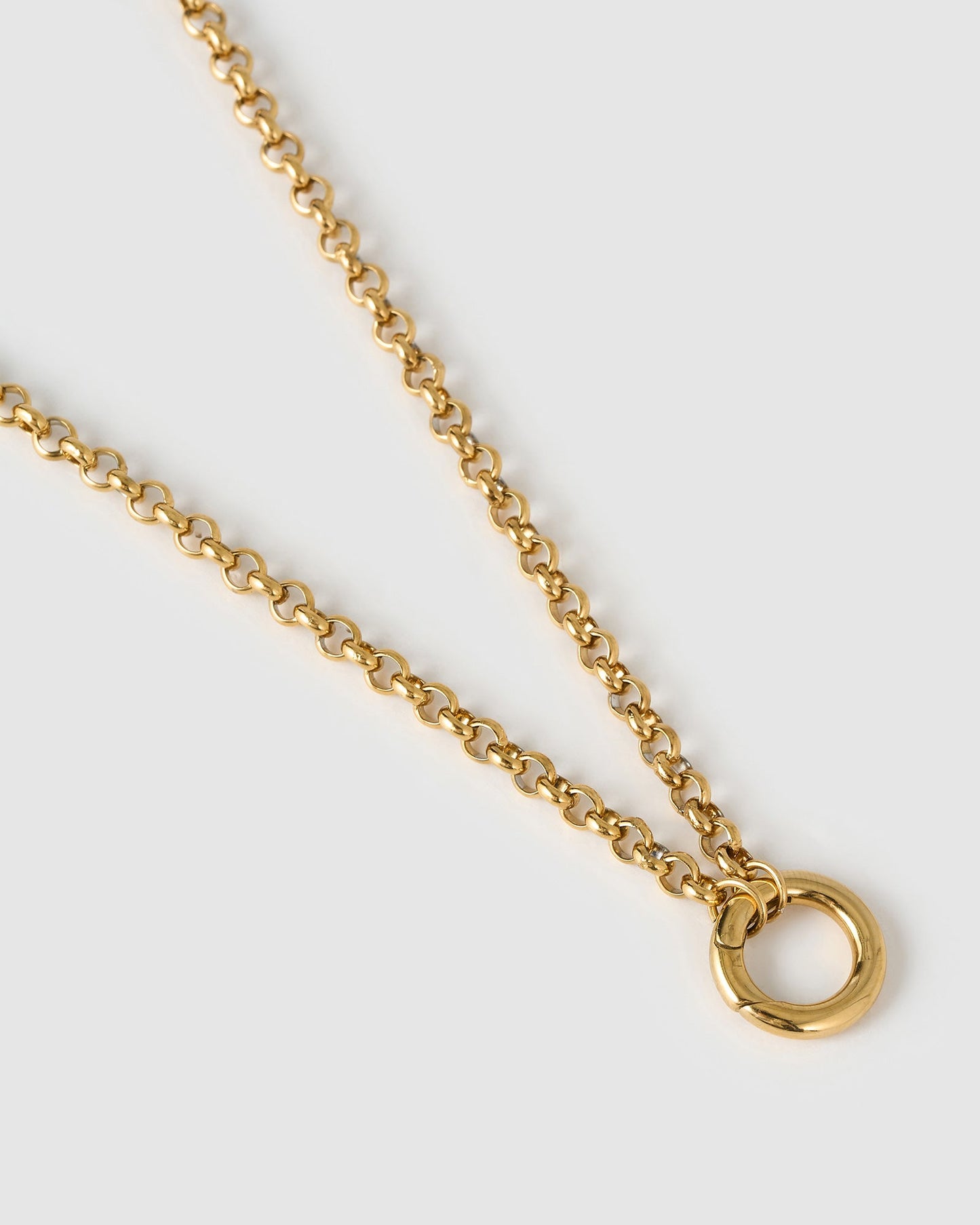 Circle Charm Necklace - Gold