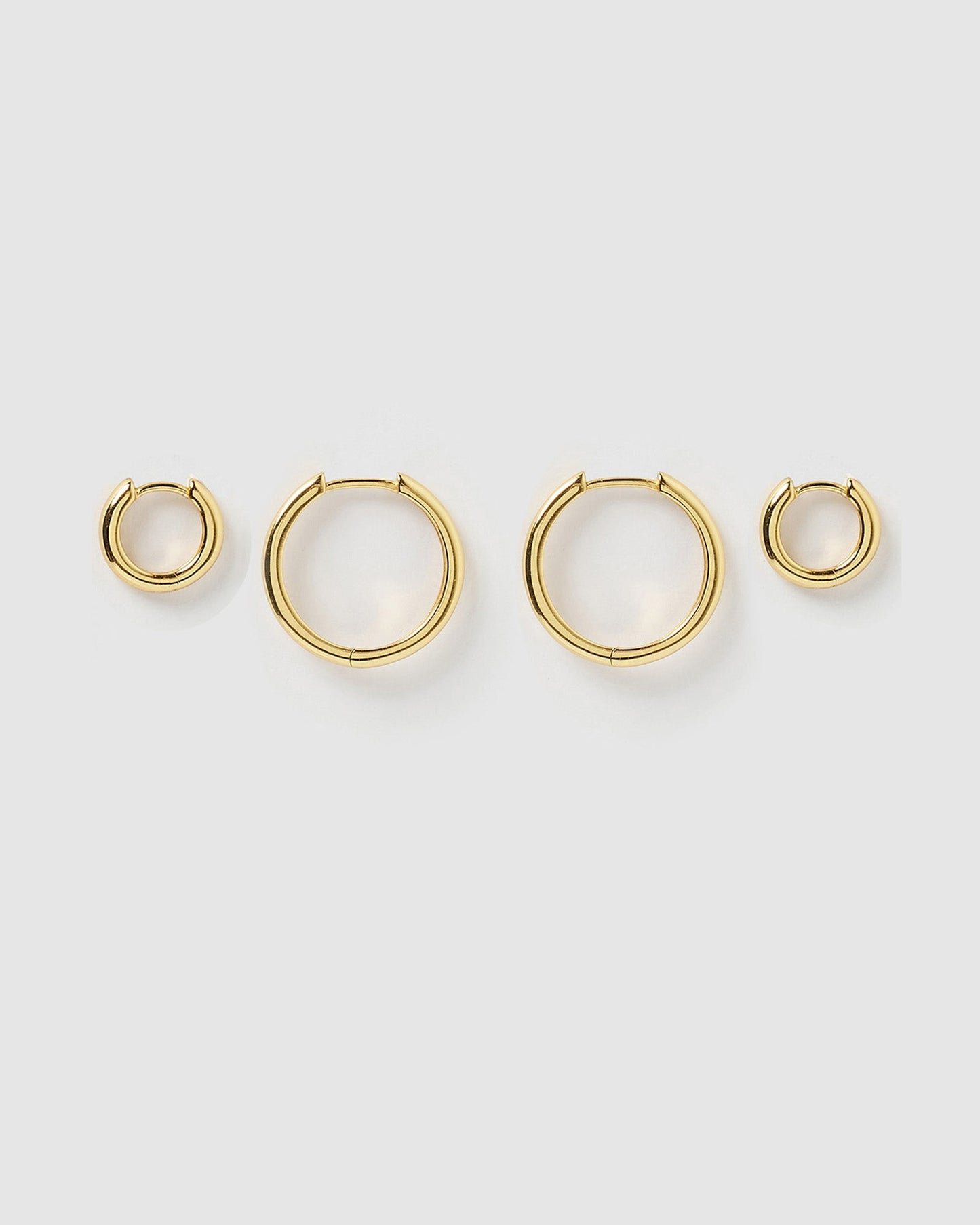 Circle Earring Stack - Gold