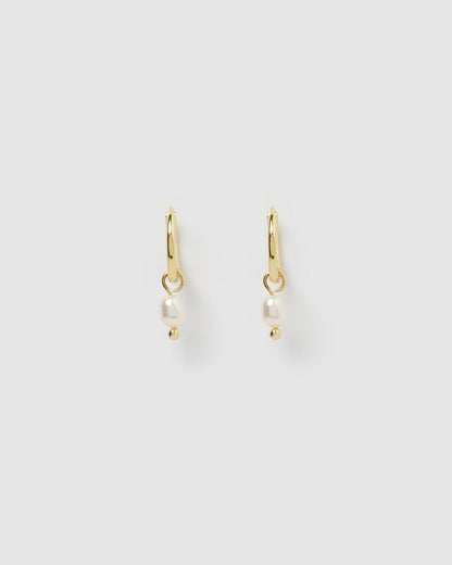 Cordelia Pearl Earrings - Gold