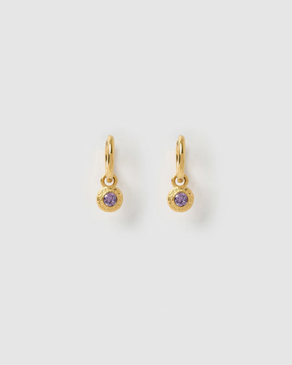 Crushed Birthstone Earrings