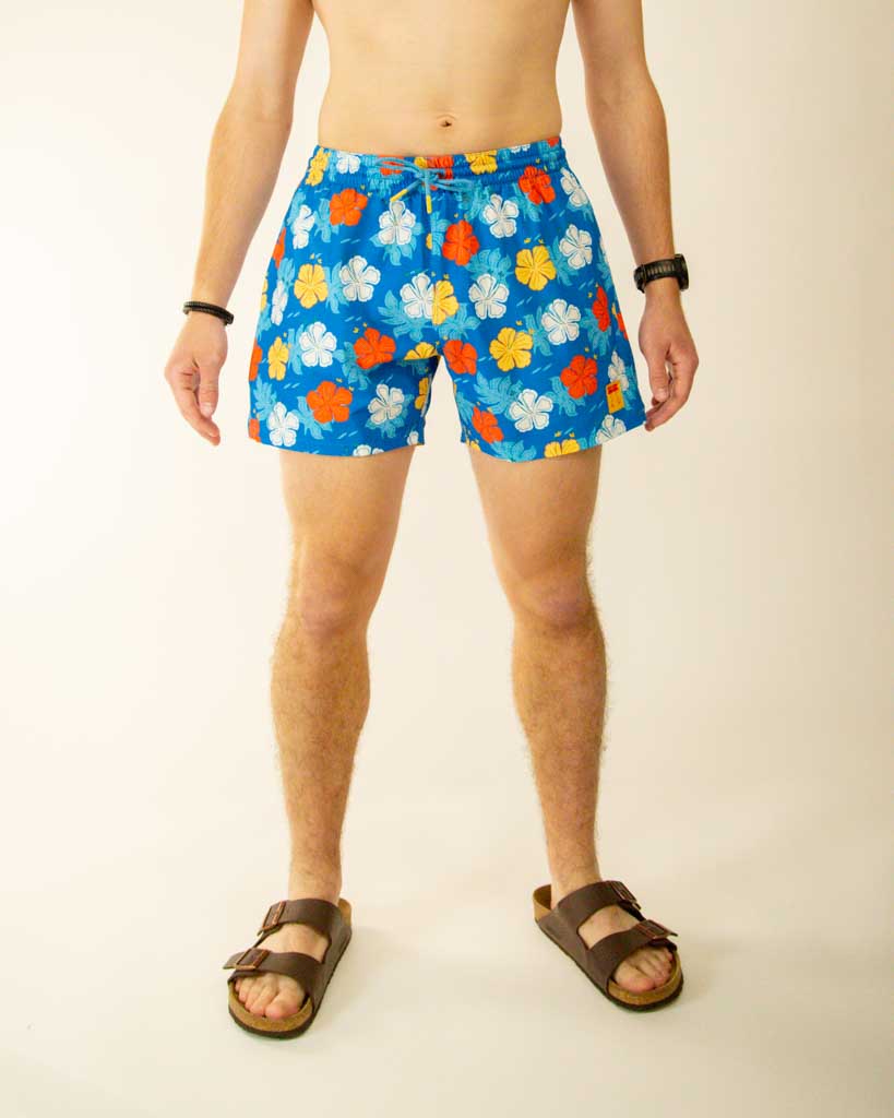 Men's Hawaiian Swim Trunks