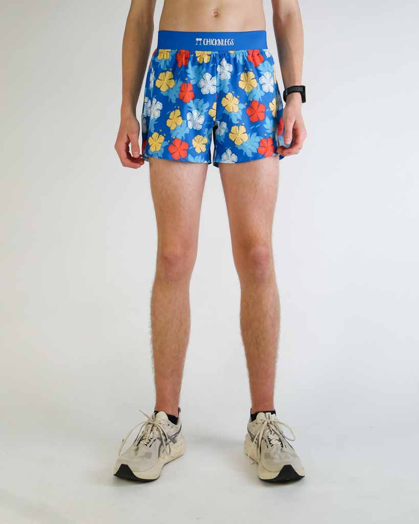 Men's Hawaiian 4" Half Split Shorts