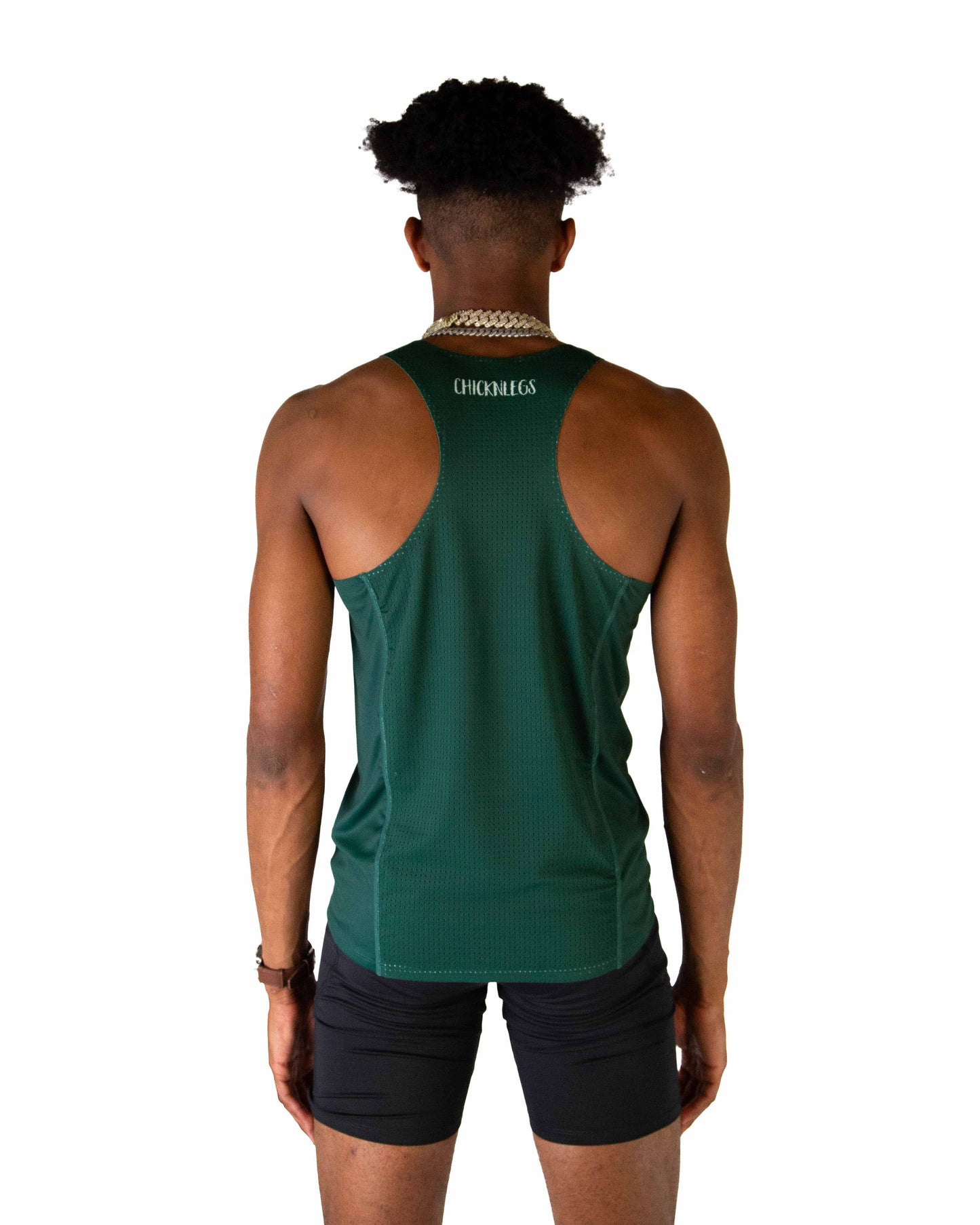 Men's Forest Green Performance Singlet