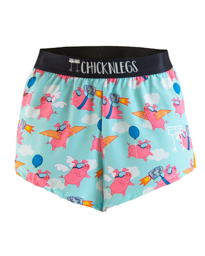 Men's Flying Pigs 2" Split Shorts