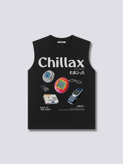 Front Print - Chillax Tank Top