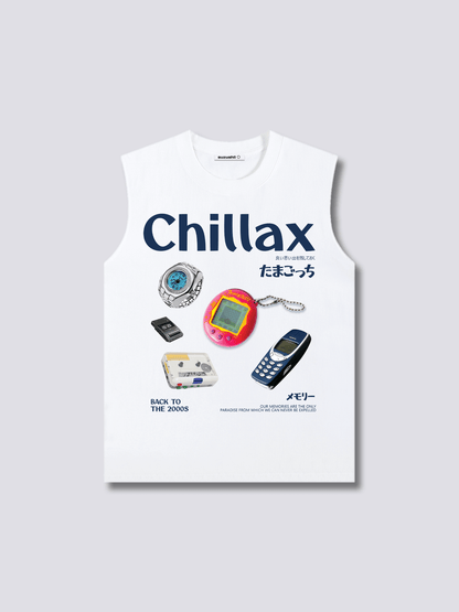 Front Print - Chillax Tank Top